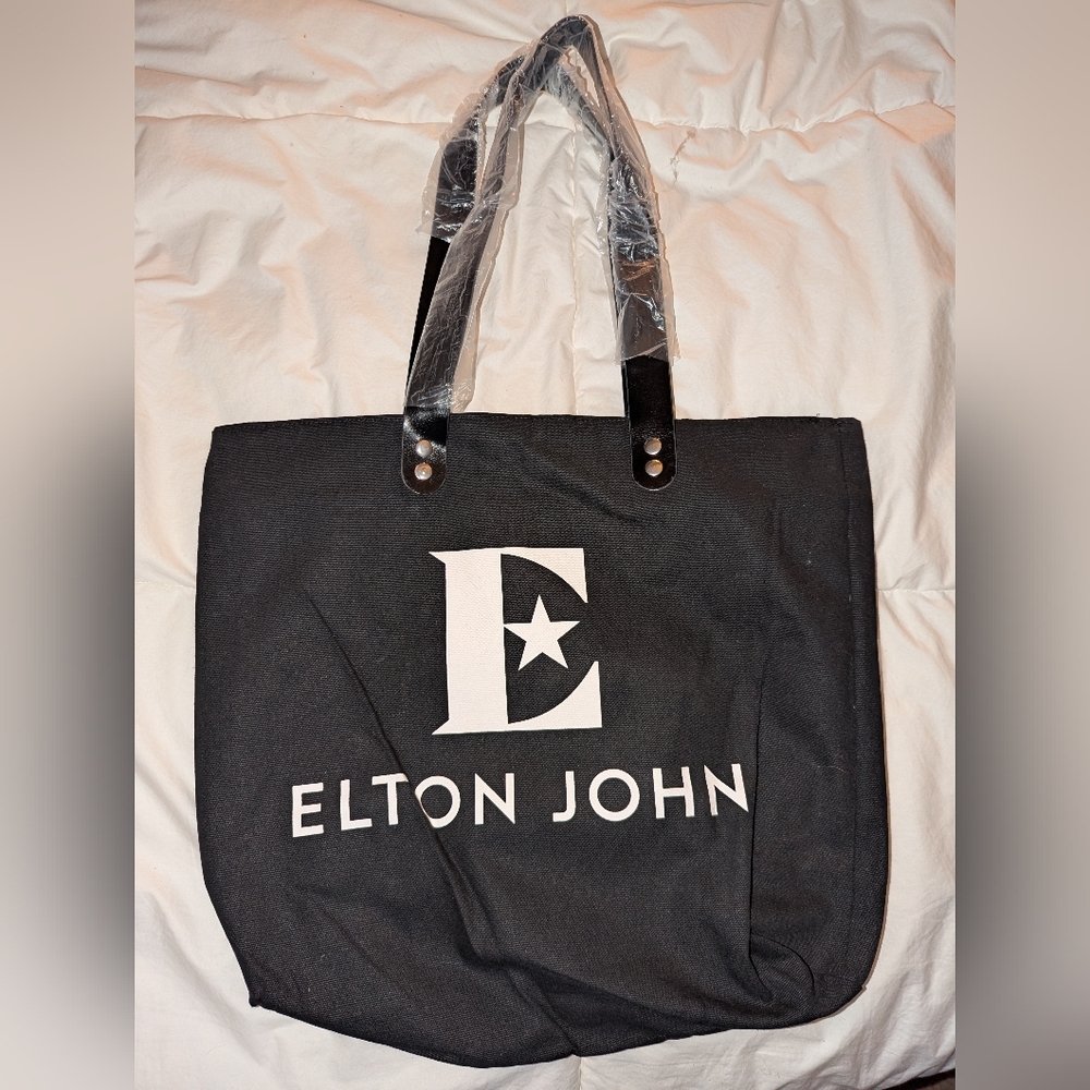 Elton John tote bag